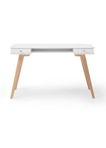Oliver Furniture - Børnebord - Wood Skrivebord - Hvid / Eg - H72,6