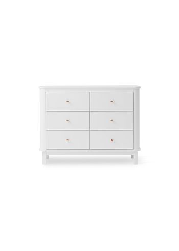 Oliver Furniture - Byrå för barn - Wood Dresser - White - 6 drawers