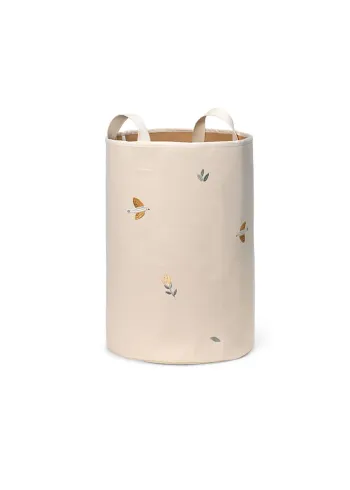 Oliver Furniture - Børneopbevaringsboks - Embroidered Storage Basket - Large - Dear April - Songbirds