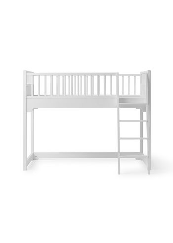 Oliver Furniture - Lasten sänky - Seaside Classic Junior Low Loft Bed - White
