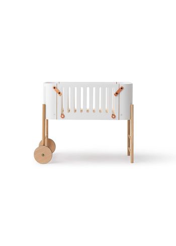 Oliver Furniture - Børneseng - Wood Co-Sleeper incl. bench conversion - Hvid / Eg