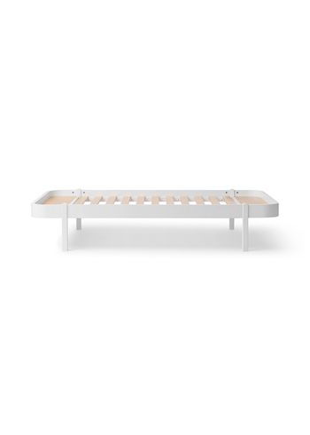 Oliver Furniture - Lasten sänky - Wood Lounger Bed - White - 120x200