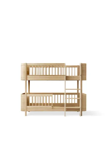 Oliver Furniture - Børneseng - Wood Mini+ Halvhøj Køjeseng - Eg