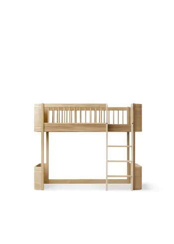 Oliver Furniture - Børneseng - Wood Mini+ Halvhøj Seng - Eg