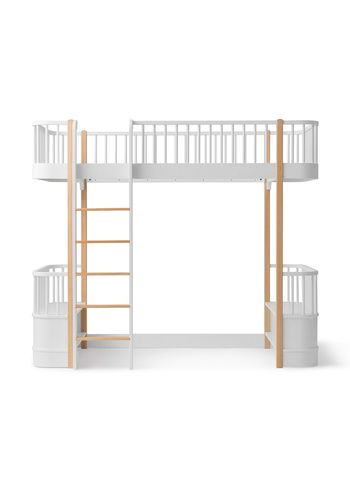 Oliver Furniture - Kinderbed - Wood Original Loft Bed - White / Oak