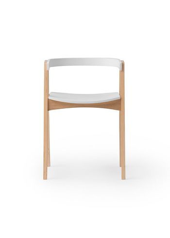 Oliver Furniture - Kids chair - Wood Armchair - White / Oak