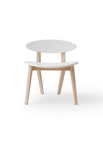 Oliver Furniture - Hoge stoel - Wood PingPong Chair - White / Oak