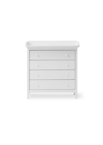 Oliver Furniture - Puslebord - Seaside Nursery Dresser - White - 4 drawers