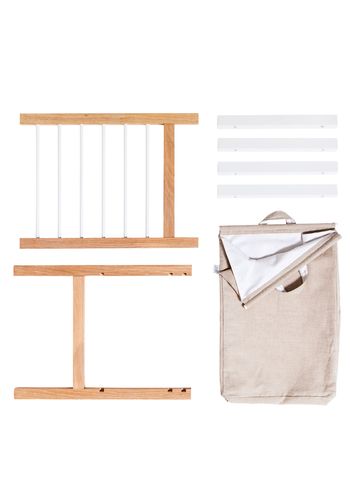 Oliver Furniture - Pusle - 2 Pull-Outs & Laundry Bag for Seaside Dresser w/6 drawers - 2 Pull-Outs & Laundry Bag