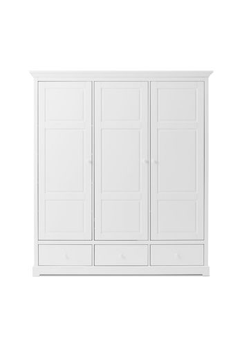 Oliver Furniture - Luo - Seaside Wardrobe - White - 3 doors