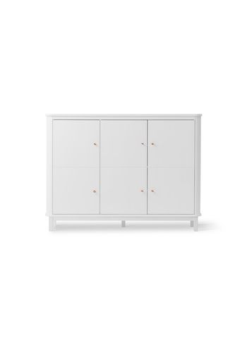 Oliver Furniture - Cabinet - Wood Multi Cupboard 3 doors - White