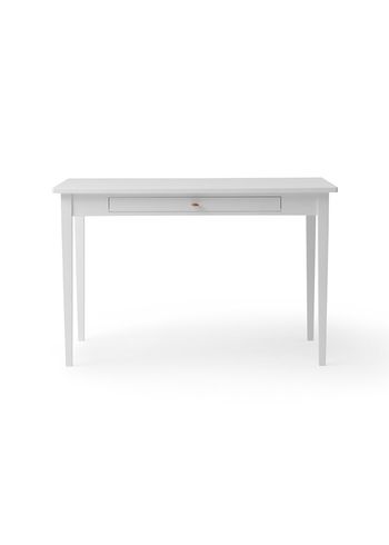 Oliver Furniture - Desk - Seaside Table with leather strap - White