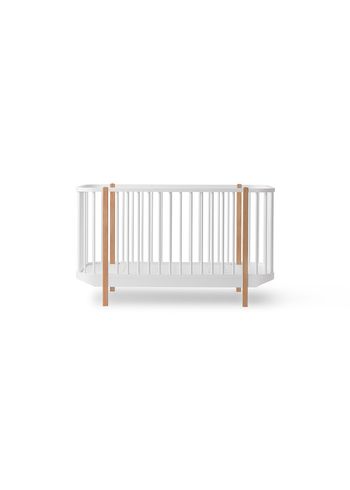 Oliver Furniture - Pinnasänky - Wood Cot - White / Oak