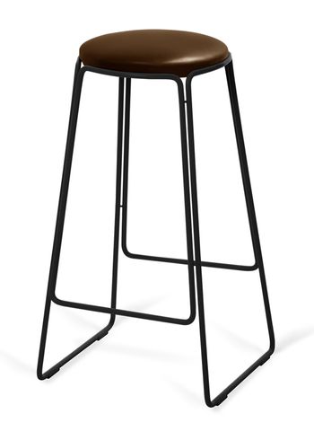 OX DENMARQ - Bar stool - PROP Stool - Mocca Leather / Black Steel