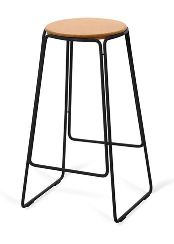 OX DENMARQ - Bar stool - PROP Stool - Natural Cork / Black Steel