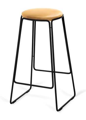 OX DENMARQ - Barstol - PROP Stool - Natural Leather / Black Steel