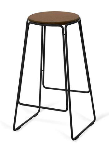 OX DENMARQ - Bar stool - PROP Stool - Smoked Cork / Black Steel