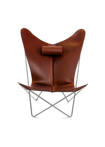 OX DENMARQ - Fåtölj - KS Chair - Cognac Leather / Stainless Steel