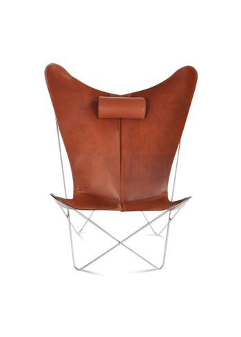 OX DENMARQ - Poltrona - KS Chair - Hazelnut Leather / Stainless Steel