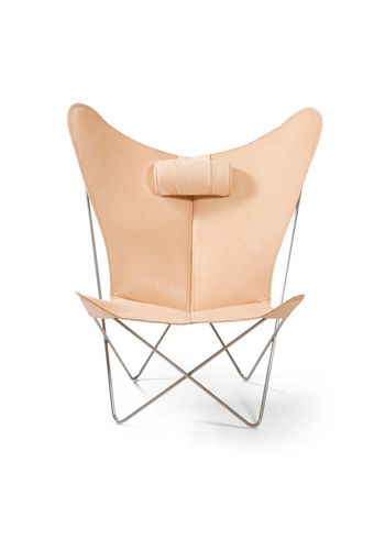 OX DENMARQ - Fauteuil - KS Chair - Natural Leather / Stainless Steel