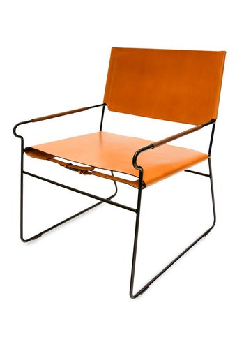 OX DENMARQ - Poltrona - NEXT REST Chair - Hazelnut Leather / Black Steel