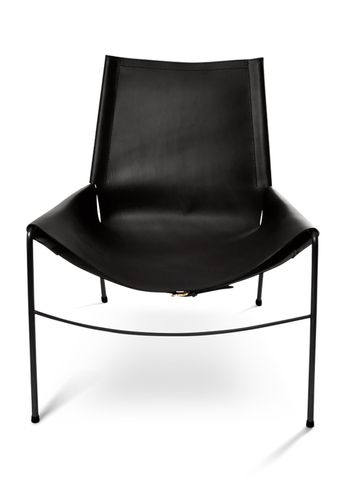 OX DENMARQ - Fauteuil - NOVEMBER Chair - Black Leather / Black Steel