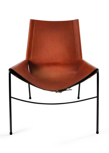 OX DENMARQ - Poltrona - NOVEMBER Chair - Cognac Leather / Black Steel