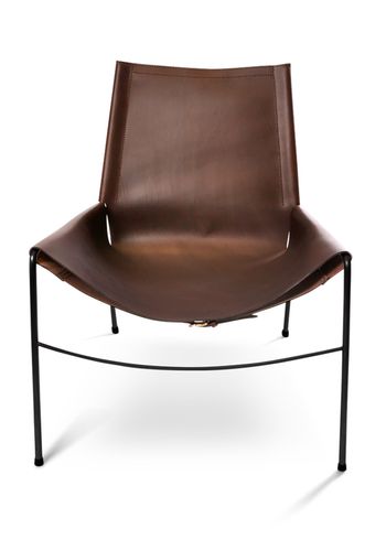 OX DENMARQ - Lænestol - NOVEMBER Chair - Mocca Leather / Black Steel