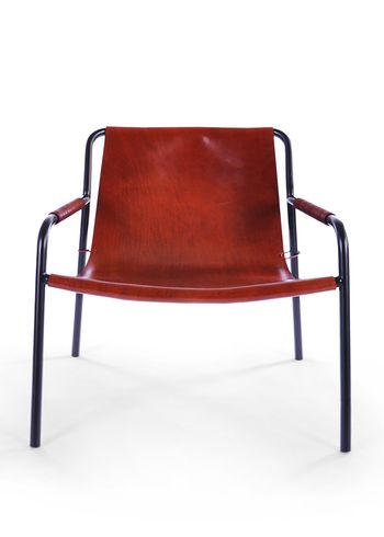 OX DENMARQ - Armchair - SEPTEMBER Chair - Cognac Leather / Black Steel