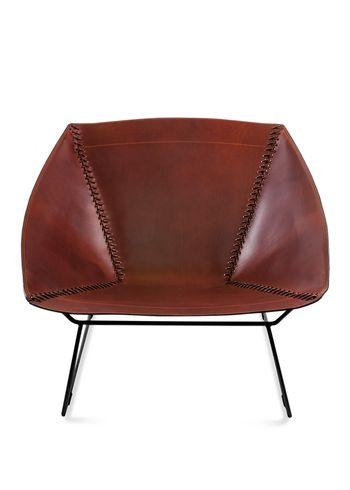 OX DENMARQ - Poltrona - STITCH Chair - Cognac Leather / Black Steel