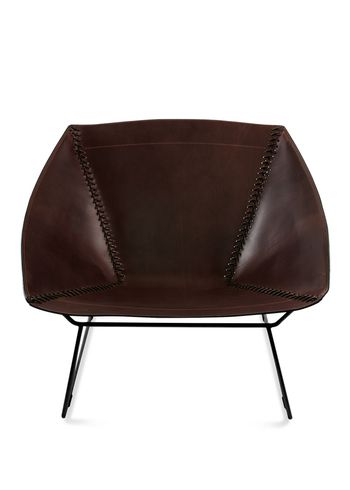 OX DENMARQ - Fauteuil - STITCH Chair - Mocca Leather / Black Steel
