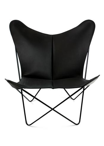 OX DENMARQ - Sessel - TRIFOLIUM Chair - Black Leather / Black Steel