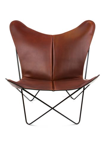 OX DENMARQ - Armchair - TRIFOLIUM Chair - Cognac Leather / Black Steel