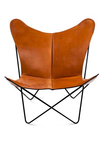 OX DENMARQ - Armchair - TRIFOLIUM Chair - Hazelnut Leather / Black Steel