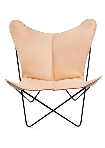OX DENMARQ - Sillón - TRIFOLIUM Chair - Natural Leather / Black Steel