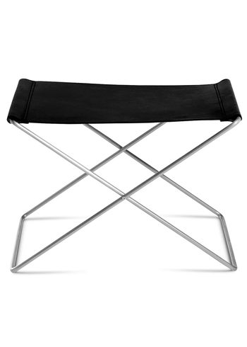 OX DENMARQ - Stool - OX Stool - Black Leather / Stainless Steel