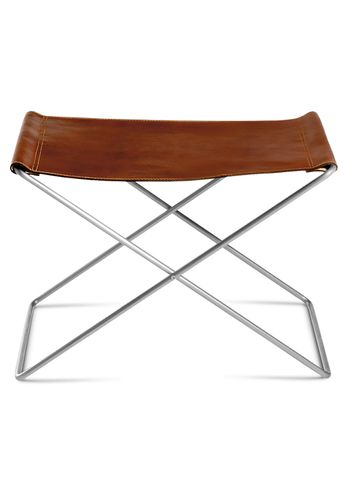 OX DENMARQ - Banqueta - OX Stool - Cognac Leather / Stainless Steel