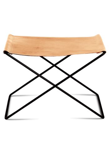 OX DENMARQ - Pall - OX Stool - Natural Leather / Black Steel