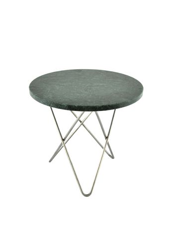 OX DENMARQ - Mesa de centro - Mini O Table - Green Indio, Stainless steel
