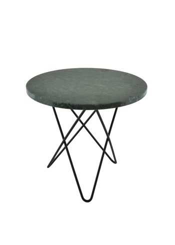 OX DENMARQ - Tavolino da caffè - Mini O Table - Green Indio, Black steel