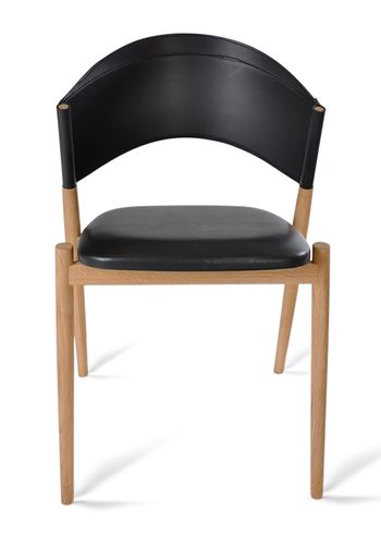 OX DENMARQ - Stol - A Chair - Black Leather / Oak