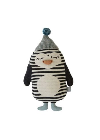 OYOY - Stuffed Animal - Darling - Baby Bob Penguin - Offwhite / Black