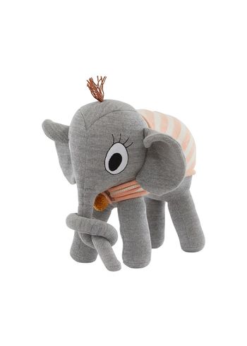 OYOY - Stuffed Animal - Ramboline Elephant - Grey