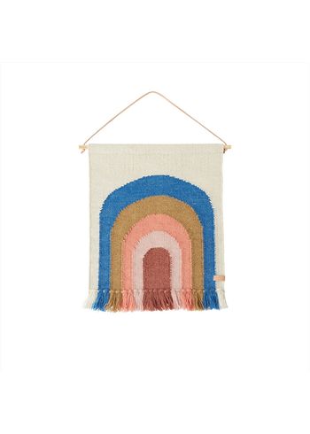 OYOY - Koristelu - Følg regnbuen - Mini væg tæppe - 601 blue