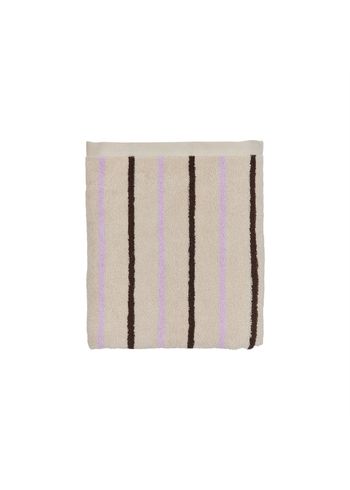 OYOY - Handdoek - Raita Towel - Purple / Clay / Brown - Medium