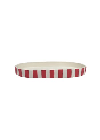 OYOY LIVING - - Toppu Oval Tray - Cheery reed