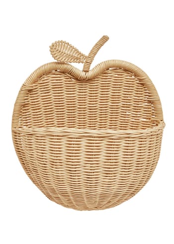 OYOY MINI - Caixa de armazenamento para crianças - Apple Wall Basket - 901 Nature