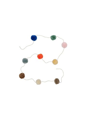 OYOY MINI - Children's wall decoration - Pom Pom Garlander - 908 Multi