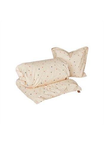 OYOY MINI - Krem pistacjowy - Konfetti Bedding - Baby - 908 Multi