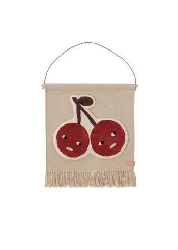 OYOY - Alfombra - Cherry On Top Wall Rug - Red